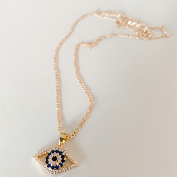 Evil Eye Necklace | 18k Gold Filled - Picture 3 of 5